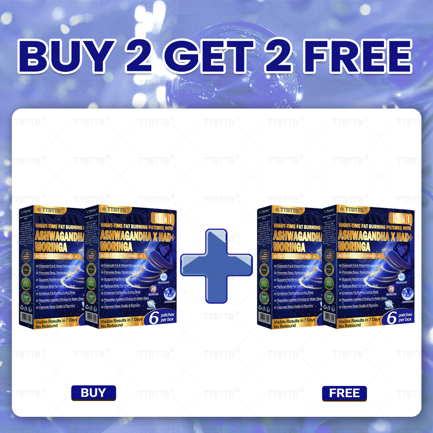 NIGHT-TIME FAT BURNING PATCHES! ZERO PILLS & ZERO WASTE & ZERO STRUGGLE & 100% RESULTS.